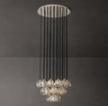 Heritage Boule De Cristal Clear Glass Round Cluster Chandelier